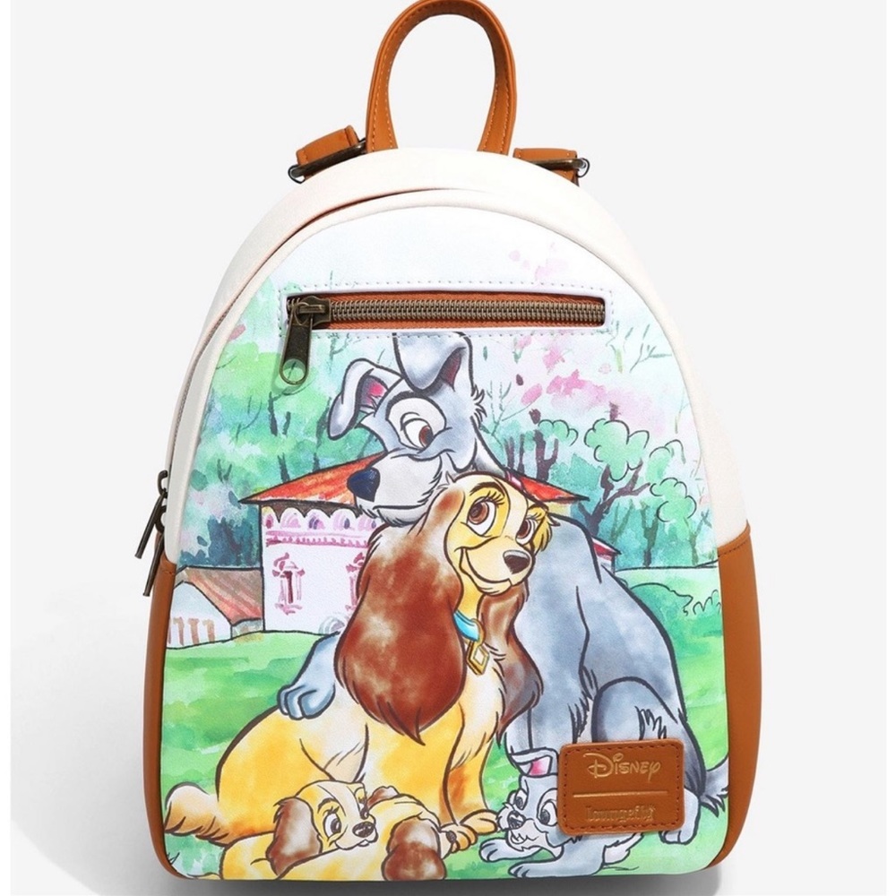Loungefly Disney Lady And The Tramp Family Mini Backpack Sealed